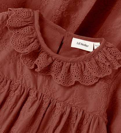 Lil Atelier Kjole - NmfNopa - Mahogany