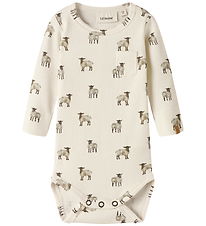 Lil' Atelier Bodysuit l/s - NbmGavo - Turtledove/Sheep