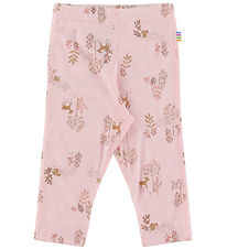 Joha Leggings - Uld/Silke - Lyserød m. Natur