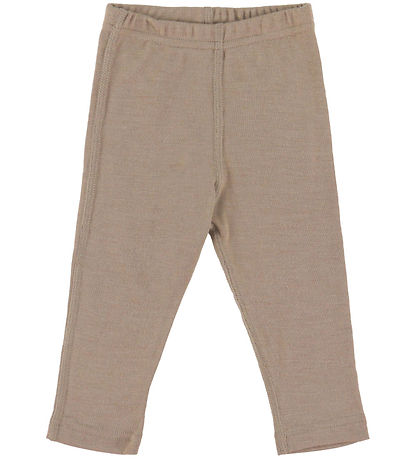 Joha Leggings - Uld/Silke - Mørk Beige
