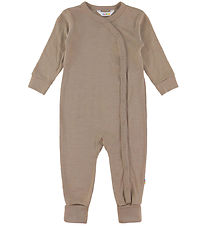Joha Heldragt - Uld/Silke - Mørk Beige