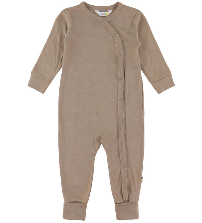 Joha Heldragt - Uld/Silke - Mørk Beige
