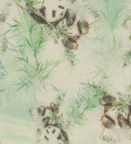 Joha Elefanthue - Uld - 1-lags - Off White m. Pandaer