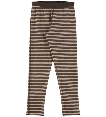 Joha Leggings - Uld - Mørkebrun