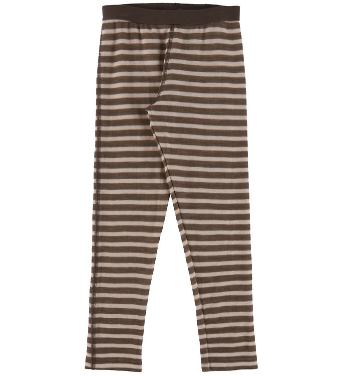 Joha Leggings - Uld - Mørkebrun