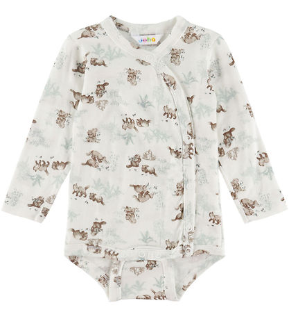 Joha Slå-om Body l/æ - Uld - Off White m. Natur
