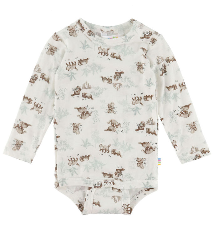 Joha Body l/æ - Uld - Off White m. Natur