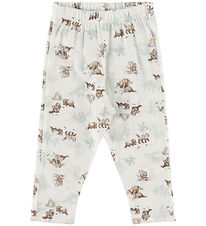 Joha Leggings - Uld - Off White m. Natur
