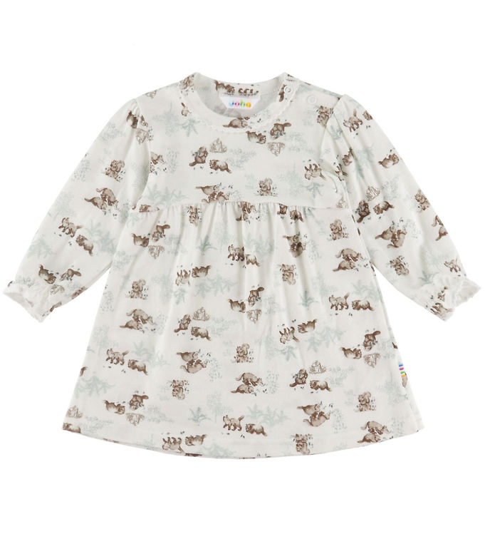 Joha Kjole - Uld - Off White m. Natur