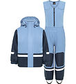 Didriksons Regntøj m. Fleece - PU - Boardman - Winter Blue