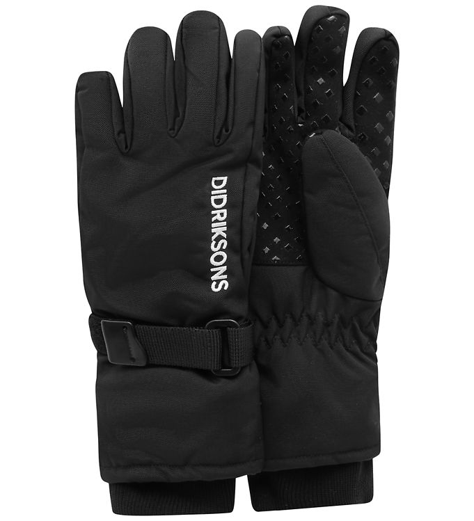 Didriksons Handsker m. Fleece - Biggles - Sort