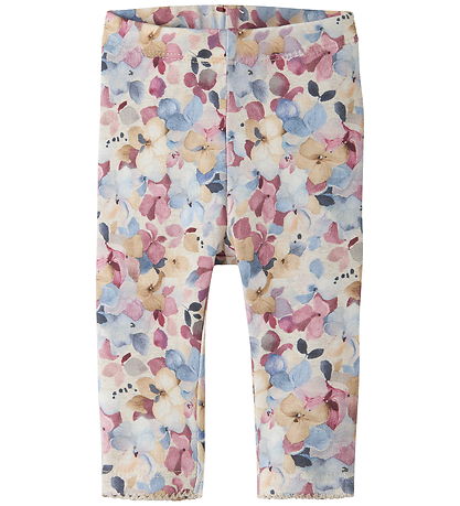 Name It Leggings - NbfNadena - Peyote Melange/Lilas