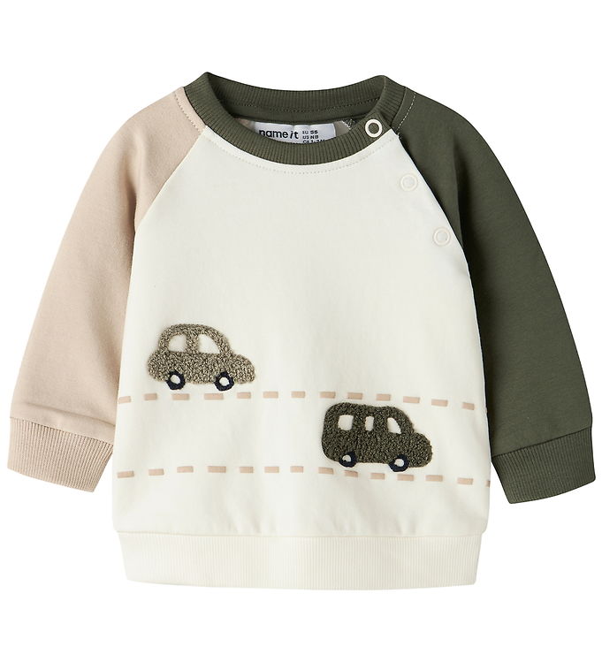 Name It Sweatshirt - NbmOmand - Antique White
