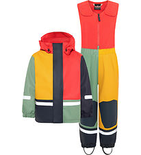 Didriksons Regntøj m. Fleece - PU - Boardman - Paprika