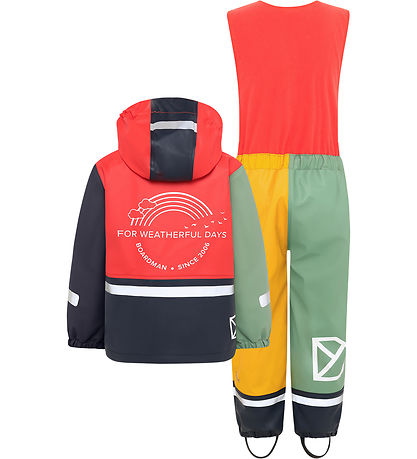 Didriksons Regntøj m. Fleece - PU - Boardman - Paprika