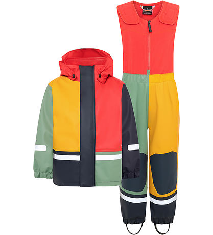 Didriksons Regntøj m. Fleece - PU - Boardman - Paprika