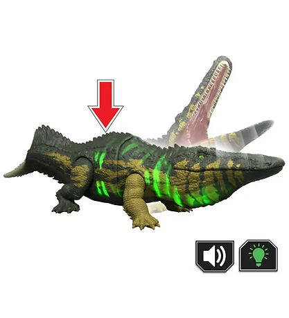 Jurassic World Dinosaur m. Lyd - Wild Roar - Stomatosuchus