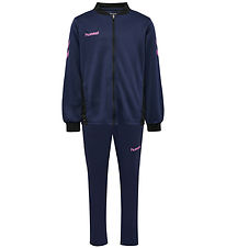 Hummel Træningssæt - hmlBlaze - Marine/Pink