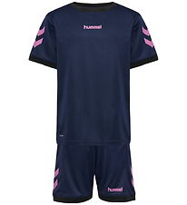 Hummel Træningssæt - hmlBlaze - Marine/Pink