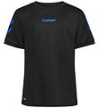 Hummel T-shirt - hmlBlaze - Black/Blue