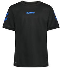Hummel T-shirt - hmlBlaze - Black/Blue