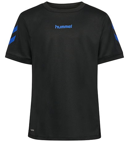 Hummel T-shirt - hmlBlaze - Black/Blue