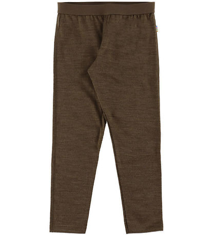 Joha Leggings - Uld/Silke - Mørkebrun