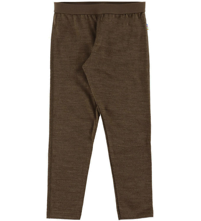 Joha Leggings - Uld/Silke - Mørkebrun