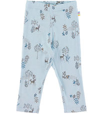 Joha Leggings - Uld - Blå m. Natur