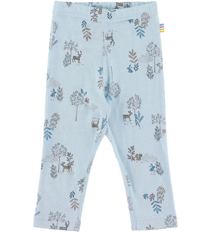 Joha Leggings - Uld - Blå m. Natur