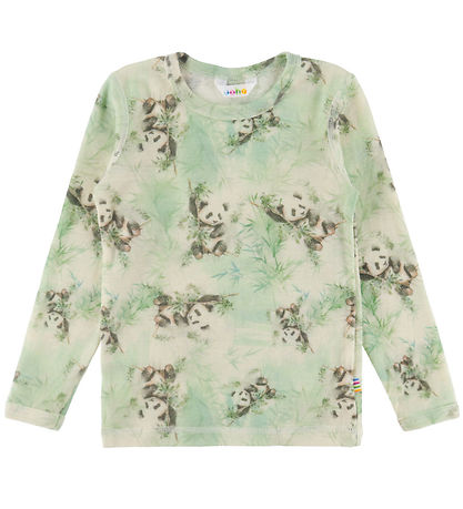 Joha Bluse - Uld - Off. White m. Pandaer