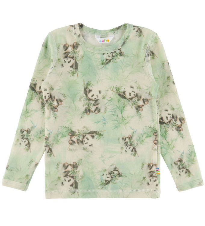 Joha Bluse - Uld - Off. White m. Pandaer
