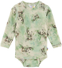 Joha Body l/æ - Uld - Off. White m. Pandaer