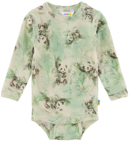 Joha Body l/æ - Uld - Off. White m. Pandaer