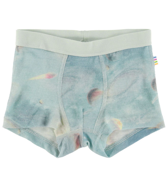 Joha Boxershorts - Uld - Blå m. Planeter
