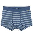 Joha Boxershorts - Ull - Mörkblå m. Ränder