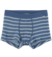 Joha Boxers - Wool - Dark Blue w. Stripes