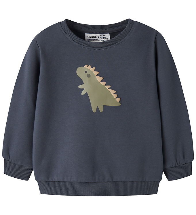 Name It Sweatshirt - NmbVonne - Ombre Blue/Dinos