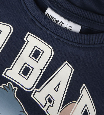 Name It Sweatshirt - NmmAlonso - Stitch - Navy Blazer