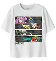 Name It T-shirt - NkmAmos - Fortnite - Bright White