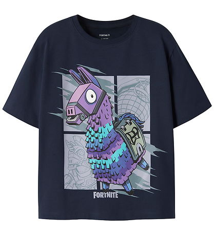 Name It T-shirt - NkmAmos - Fortnite - Navy Blazer