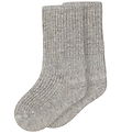 MarMar Strømper - 2-pak - Newborn - Light Grey Melange