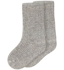 MarMar Strømper - 2-pak - Newborn - Light Grey Melange