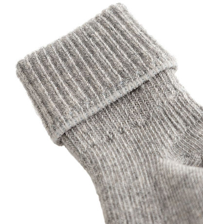MarMar Strømper - 2-pak - Newborn - Light Grey Melange