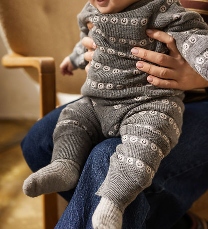 MarMar Strømper - 2-pak - Newborn - Light Grey Melange