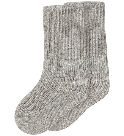 MarMar Strømper - 2-pak - Newborn - Light Grey Melange