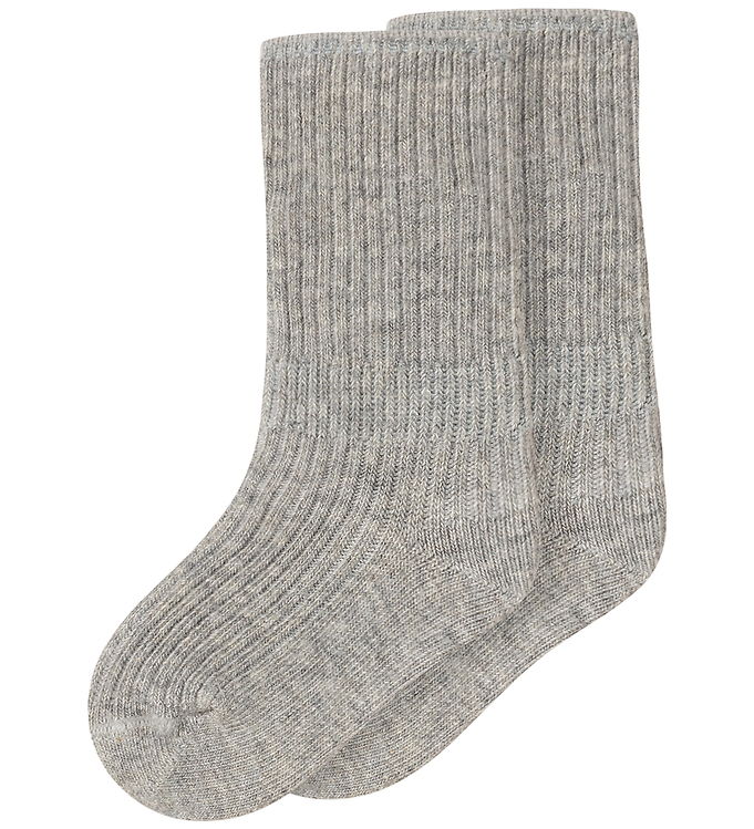 MarMar Strømper - 2-pak - Newborn - Light Grey Melange