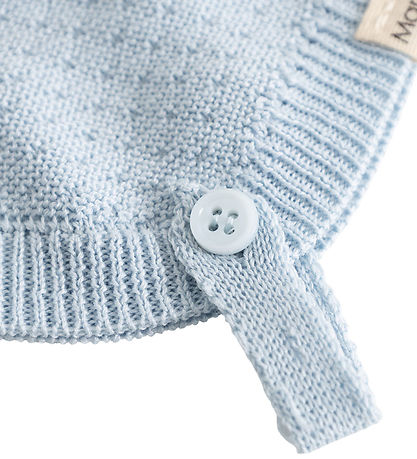 MarMar Babyhjelm - Strik - Bomuld/Modal - Aly - Cerulean Sky