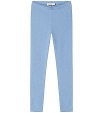 MarMar Leggings -  Bomuld/Modal - Rib - Blue Heaven