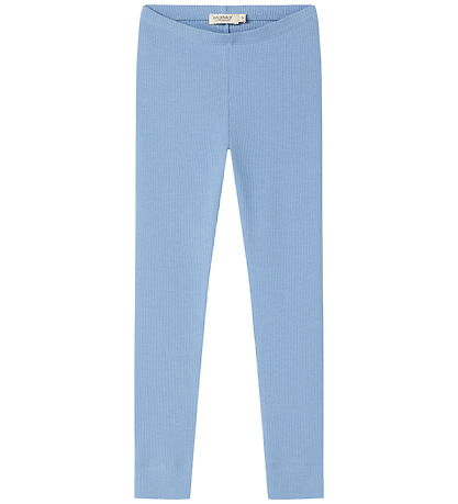 MarMar Leggings -  Bomuld/Modal - Rib - Blue Heaven